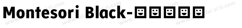 Montesori Black字体转换